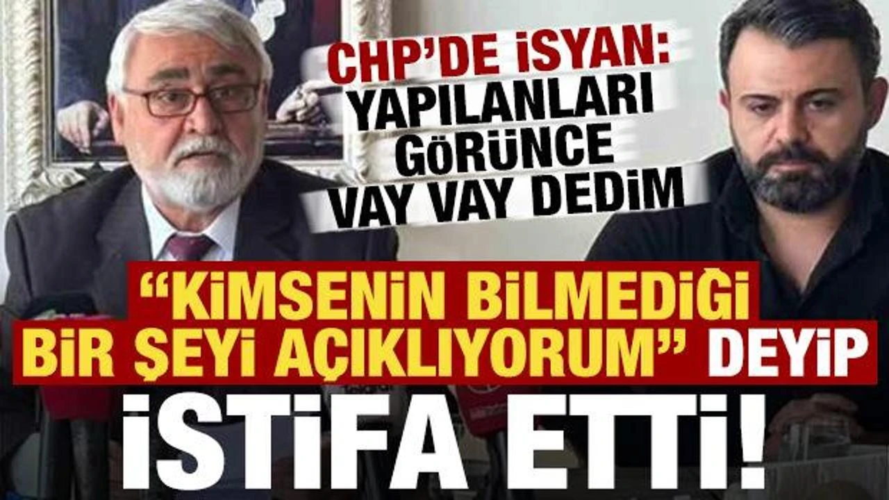 CHP Şehitkamil İlçe Başkanı Hurşit Yıldırım’dan Sert İstifa Açıklaması