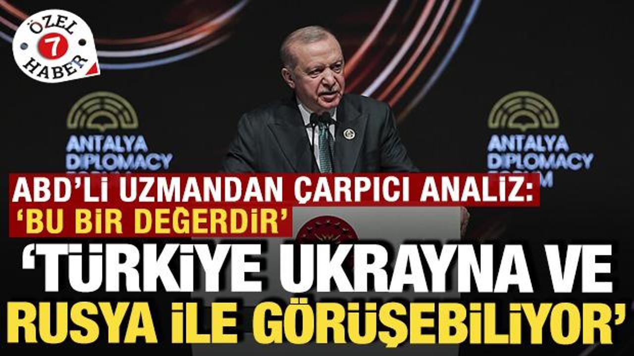 ABD'li Uzmandan Türkiye'nin Dış Politikası ve Arabuluculuk Rolüne Övgü